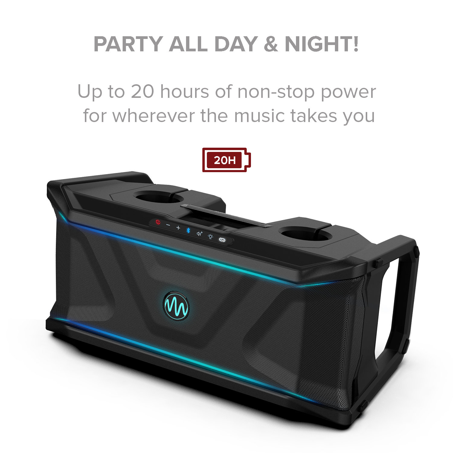 Gemini Sound SOSP600 SoundSplash floating Bluetooth speaker with LED lights and 270-degree sound