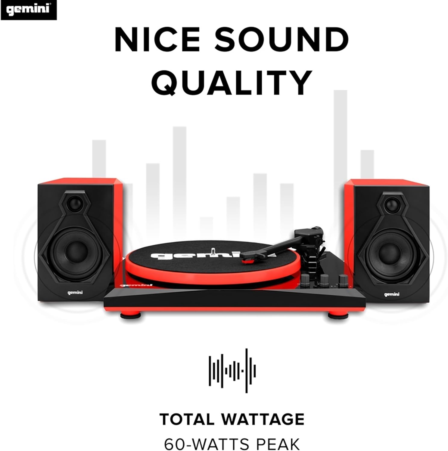 Gemini TT-900 Bluetooth Turntable with Built-In Speakers