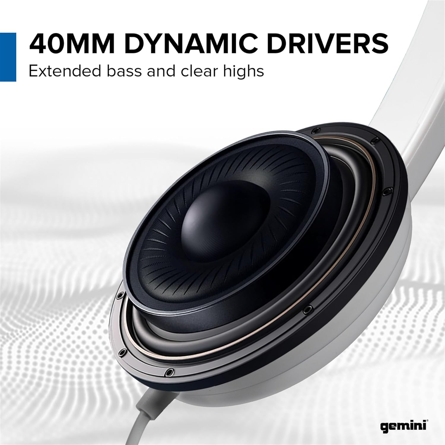 Gemini DJX-200 black professional DJ headphones with cushioned ear pads and adjustable headband