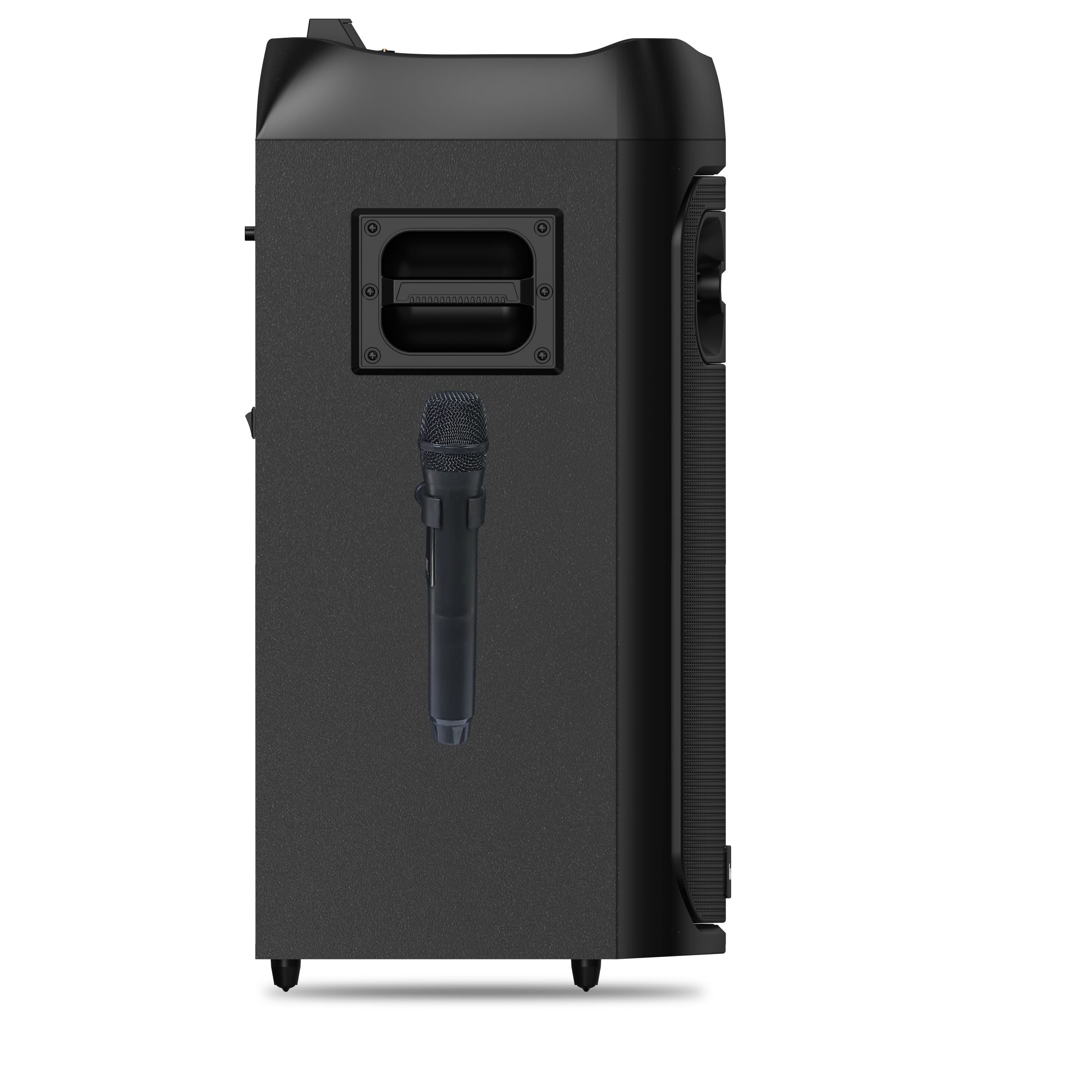 Gemini GPK-1000 karaoke machine with 10-inch woofer, 150W power, and Bluetooth connectivity