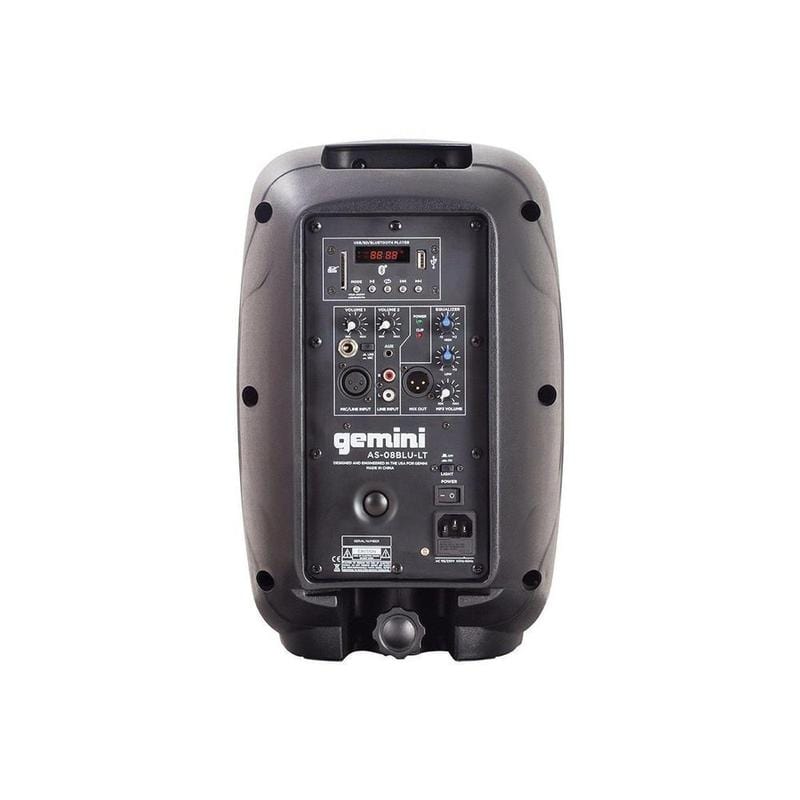 Gemini Sound AS-08BLU-LT Powered Speakers