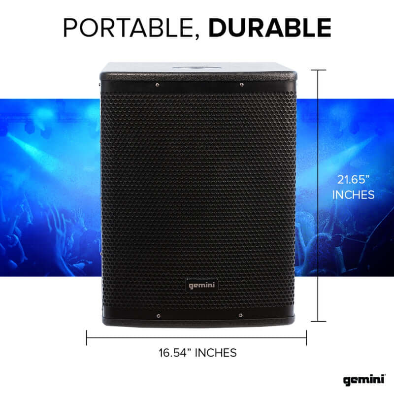 Gemini Sound ZRX-S15P Powered Subwoofers