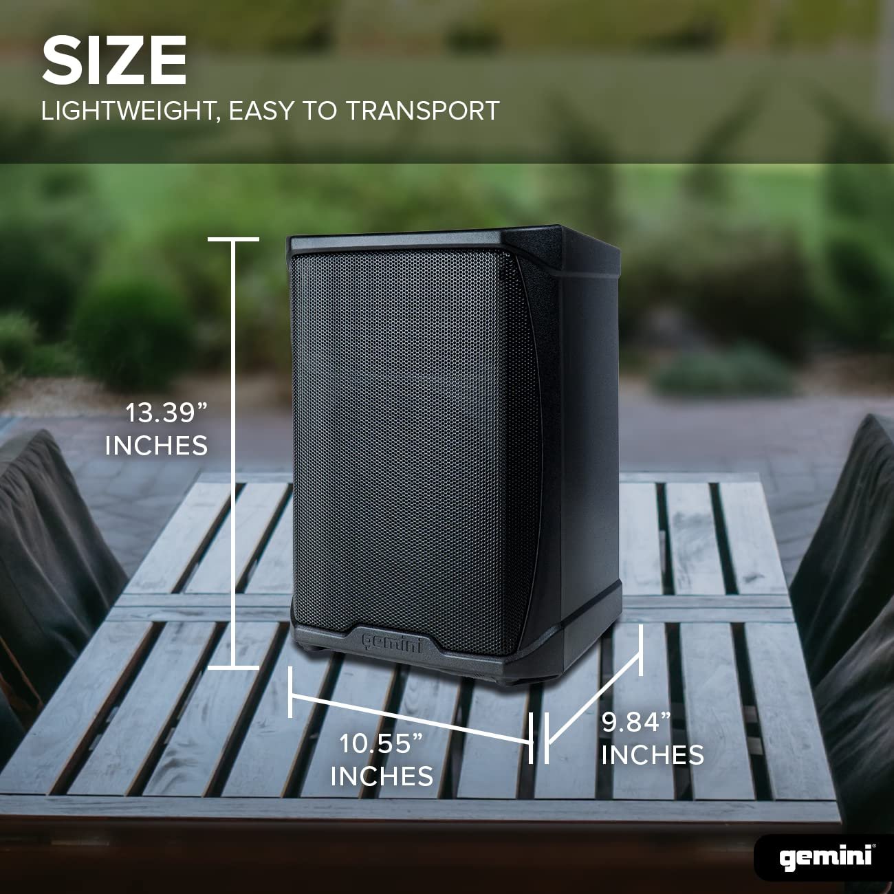 GPSS-650 Portable 200W Bluetooth PA Speaker - 12 Hour Battery