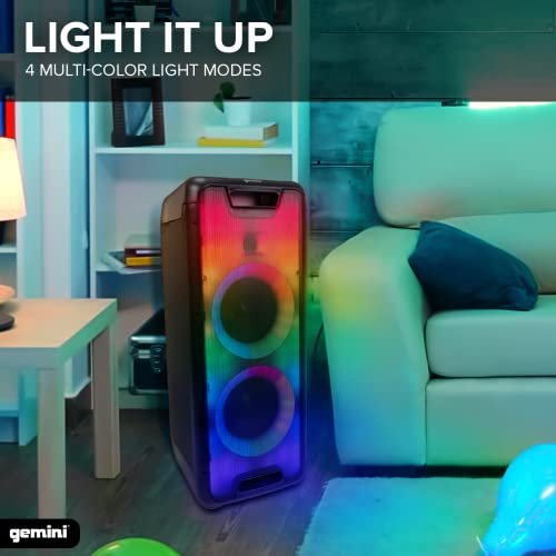 GLS-880 Portable Bluetooth Party Speaker - 1000W Dual 8" Woofers