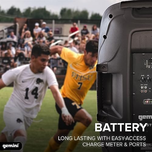 Gemini AS-15TOGO 15" Portable Bluetooth Speaker with Wheels