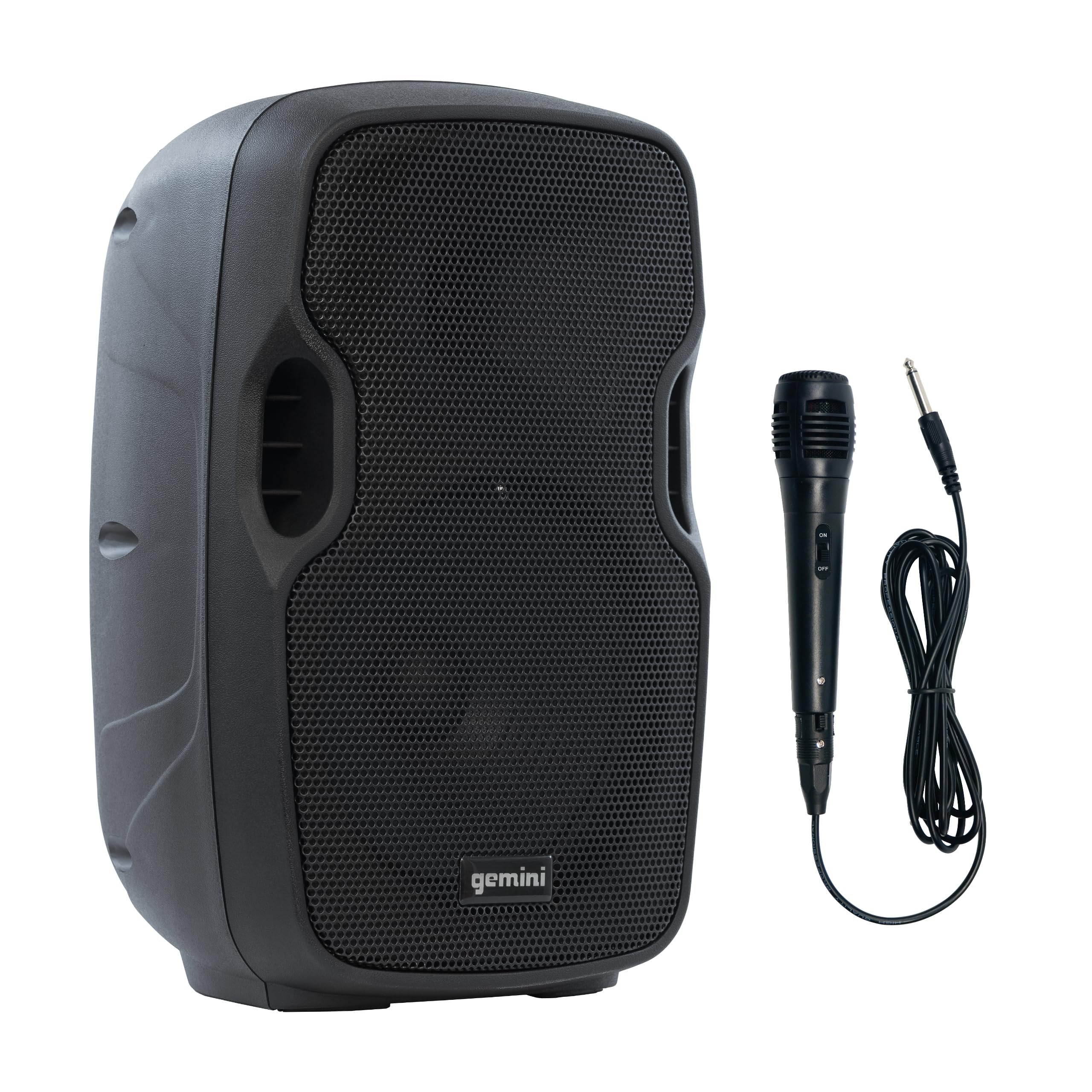 Gemini Sound Flip AS-08TOGO portable Bluetooth PA speaker in black with built-in handle and control panel