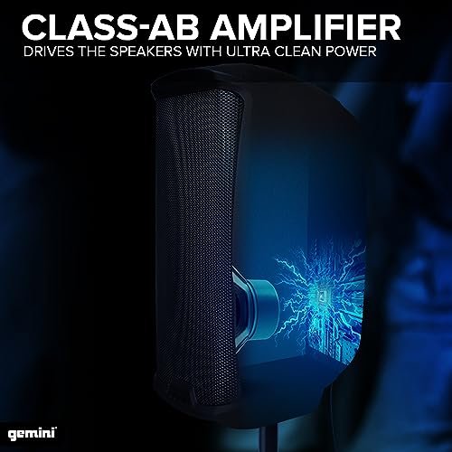 Gemini AS-2115P 2000W active 15-inch PA speaker with titanium driver and durable ABS cabinet