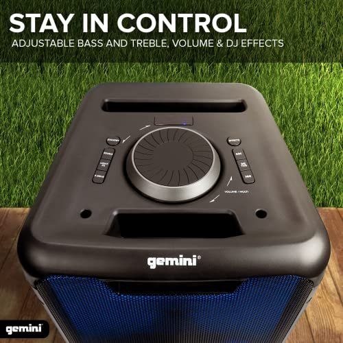 GLS-880 Portable Bluetooth Party Speaker - 1000W Dual 8" Woofers