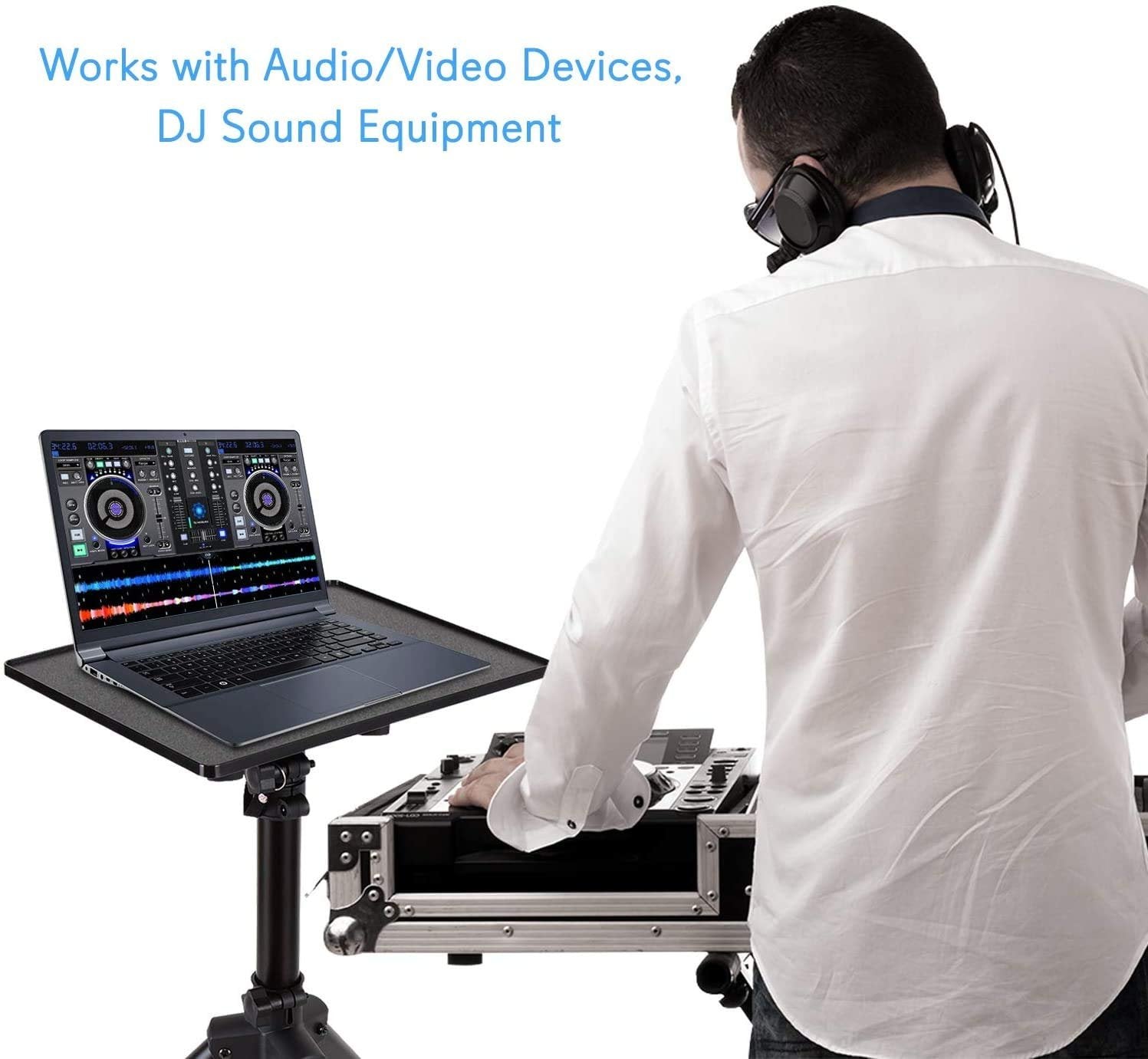 Adjustable steel device stand by Gemini Sound, designed for professional music equipment use.