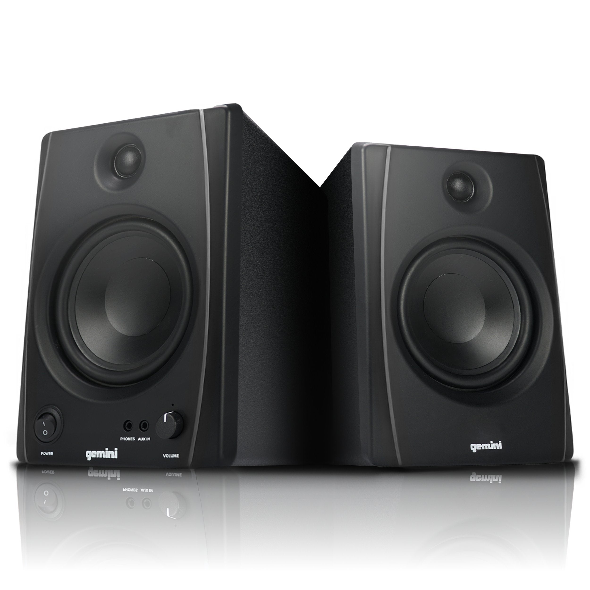 Gemini SMX-5BT 5-inch Bluetooth studio monitor speakers in black with 200W power
