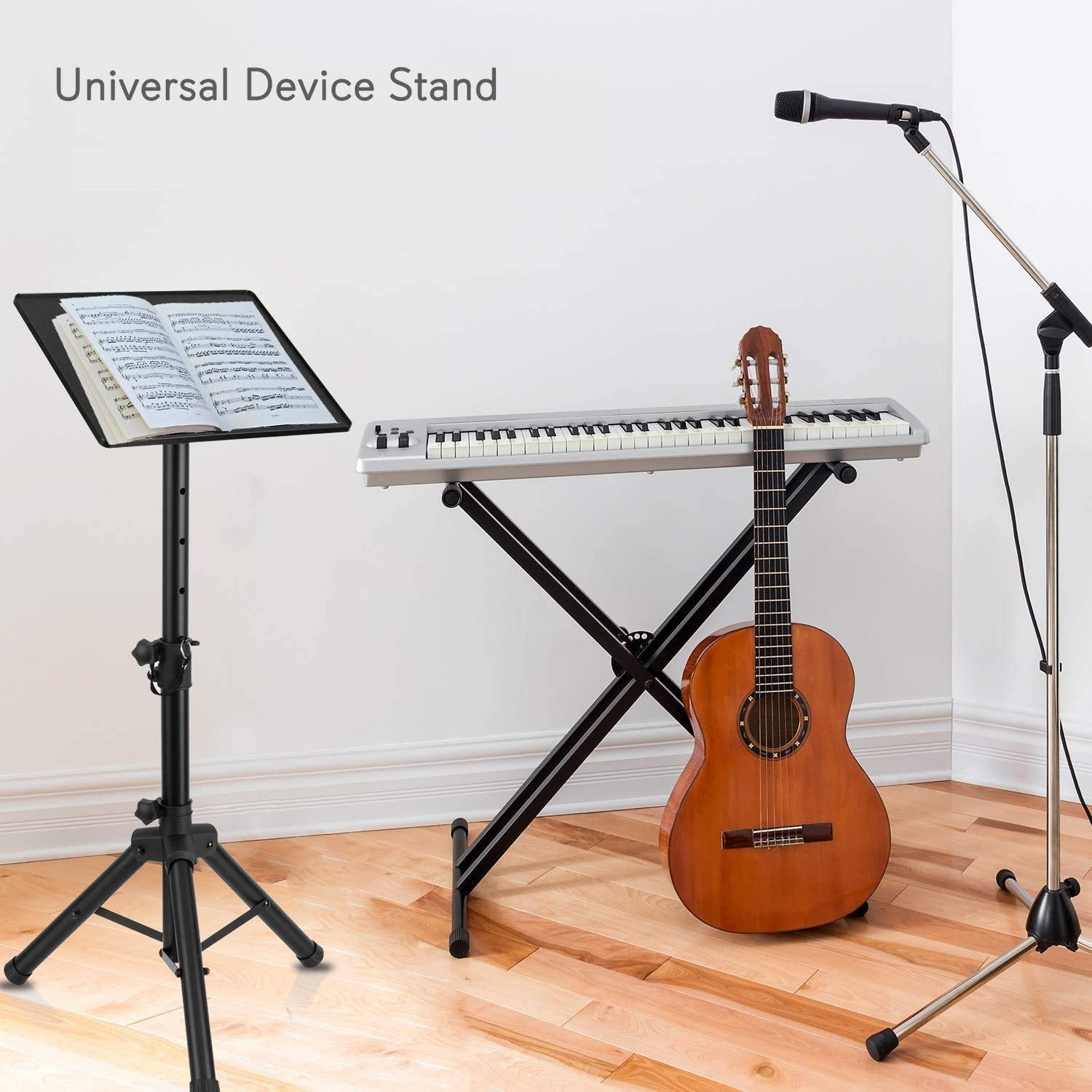 Adjustable steel device stand by Gemini Sound, designed for professional music equipment use.