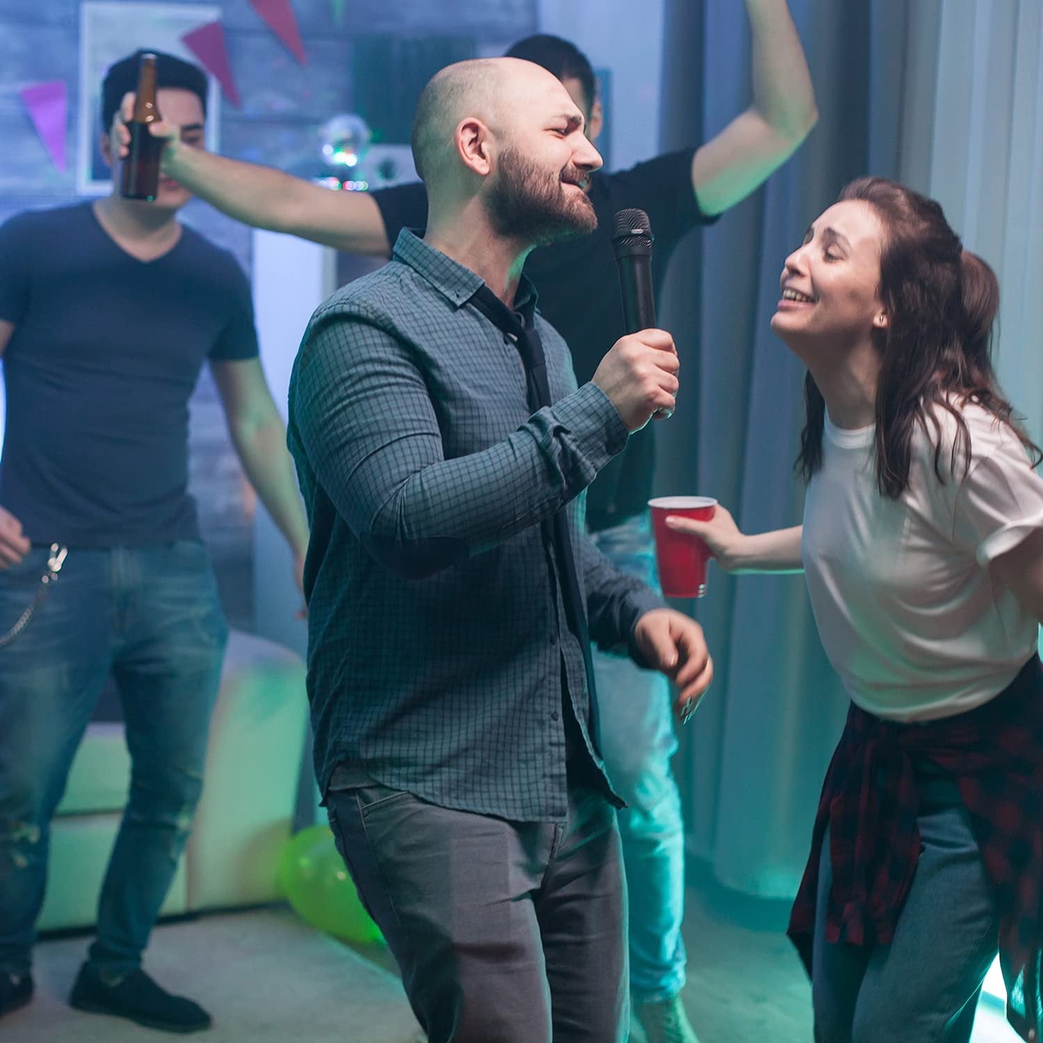 GSX-L515BTB Rechargeable 15" Trolley Speaker 2000W LED Party