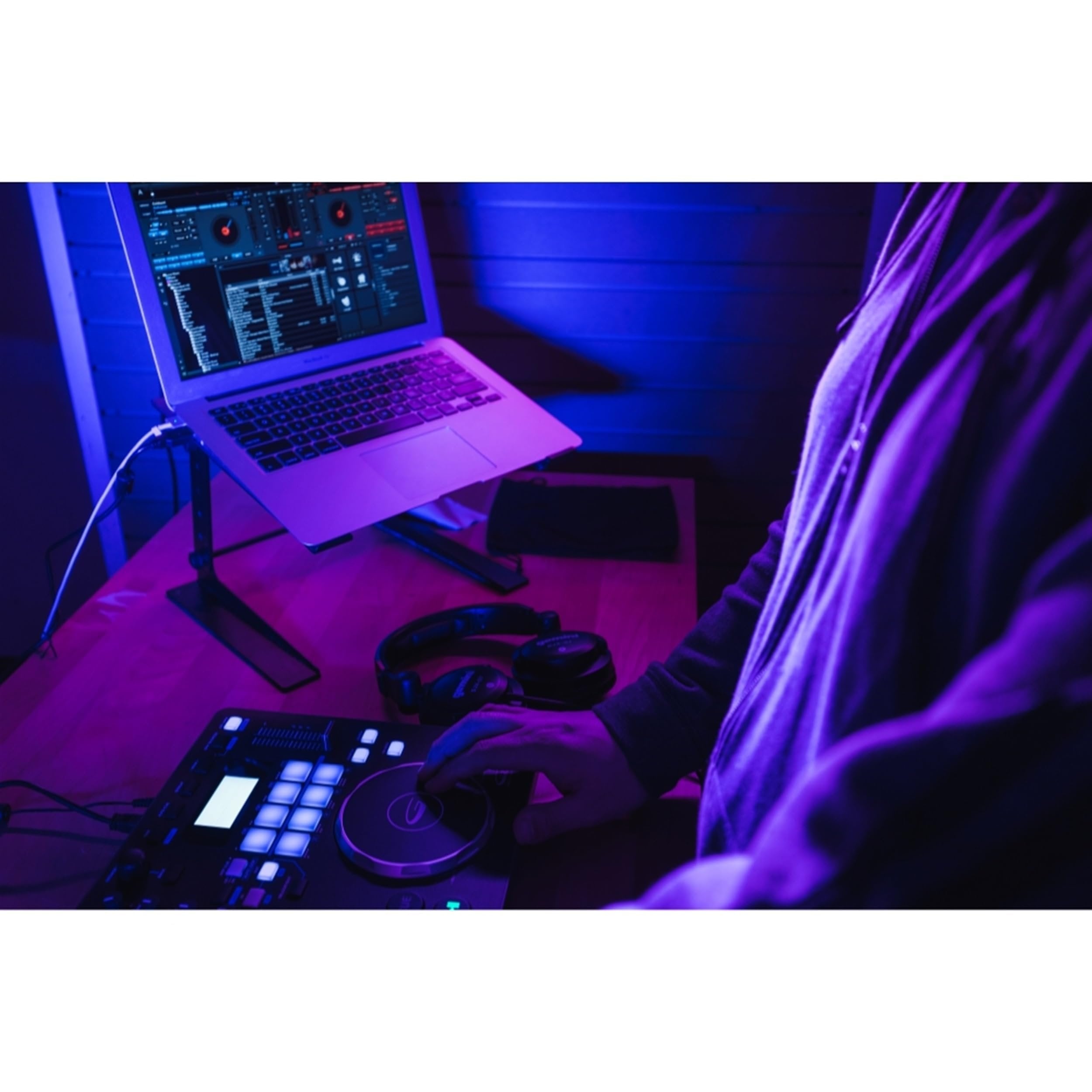Gemini GMX two-channel portable DJ media player with digital controls and compact design