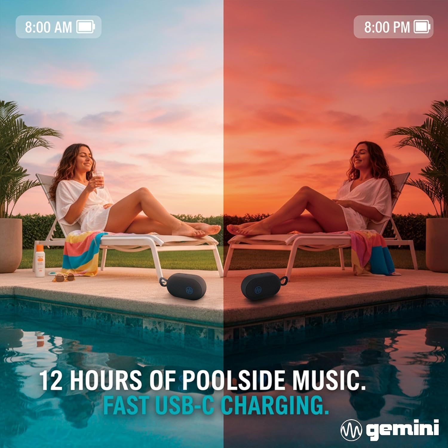 BEATORB IPX7 Waterproof Bluetooth Speaker - Rugged Portable 12H