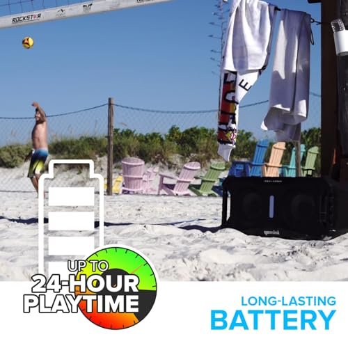 SoundSplash Waterproof Floating Bluetooth Speaker - 400W Black