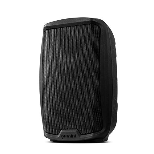 Gemini AS-2110P active 10-inch PA speaker system in black, 1000W power, ABS cabinet, frequency range 55Hz-20kHz