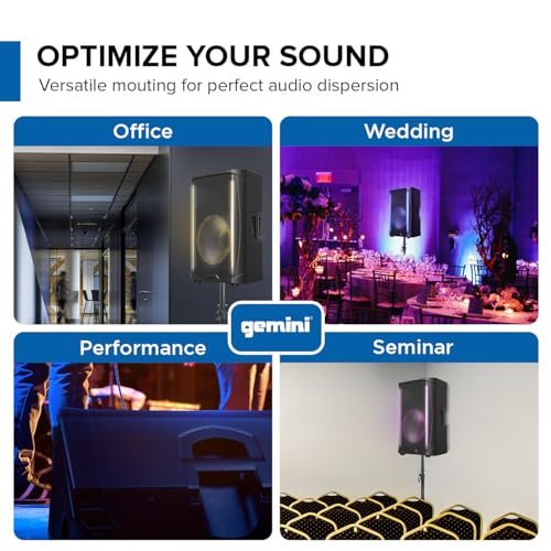 GD-L215PRO Professional Bluetooth PA Speaker 1300W LED Lights 15"
