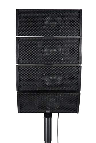 Gemini Sound LRX-448 PA system with 12-inch subwoofer, black finish, and Bluetooth connectivity
