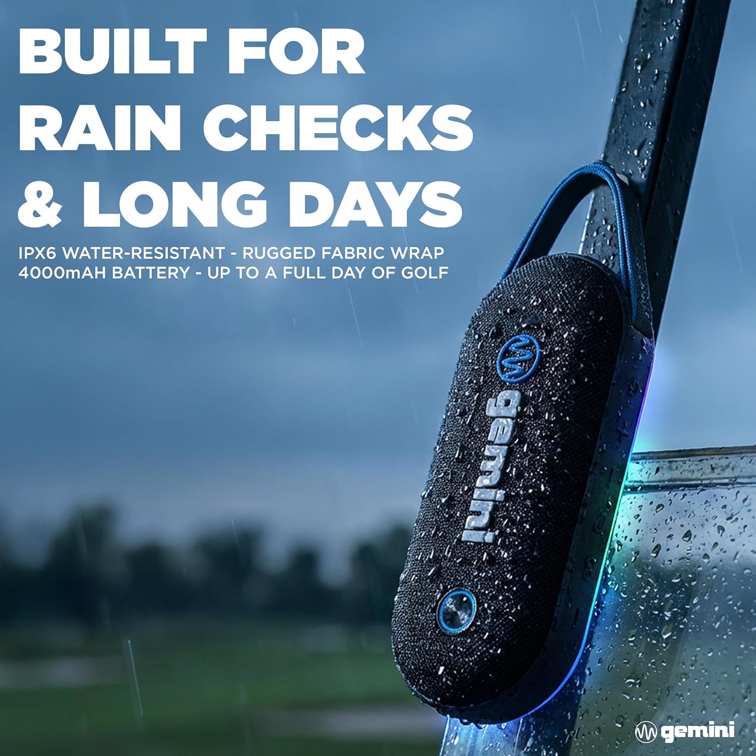 BeatGrip Pro Magnetic Bluetooth Speaker - 60W RGB Lights Golf Cart