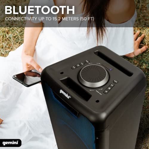 GLS-880 Portable Bluetooth Party Speaker - 1000W Dual 8" Woofers
