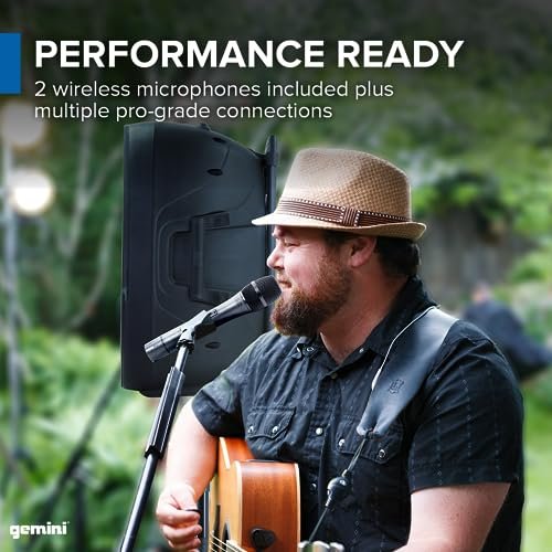 Gemini ES-15TOGO: Sistema de altavoces PA de 15" y 800W