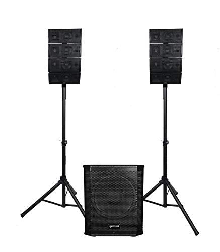 Gemini Sound LRX-448 12-inch subwoofer PA system with Bluetooth, 1000W RMS, black finish