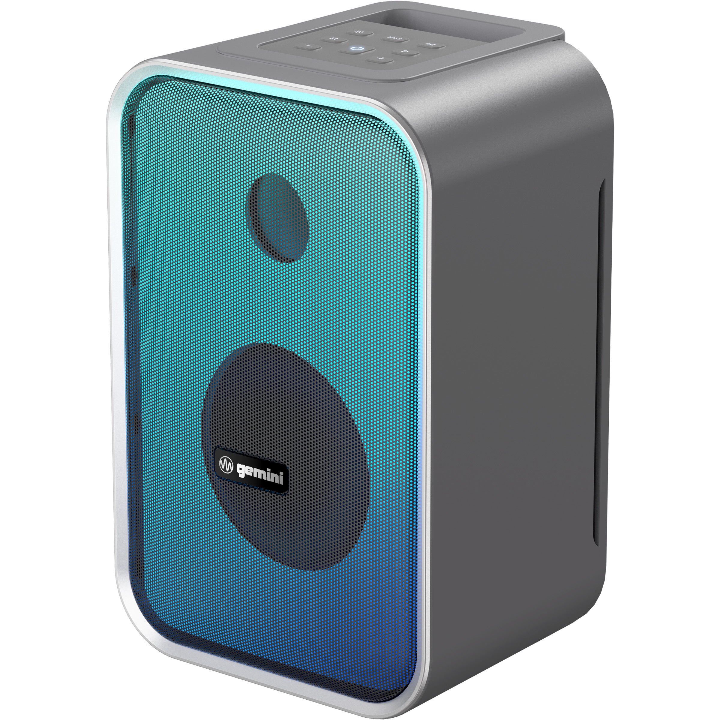 GNV-60 Portable Party Speaker with LED Lights, Bluetooth and Rechargeable Battery