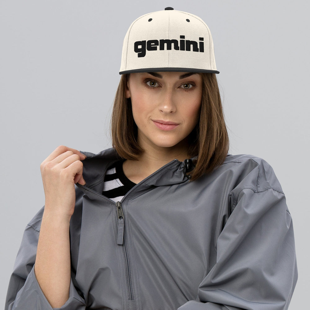 Gemini Sound Snapback Hat - Acrylic Wool Blend 6-Panel Class