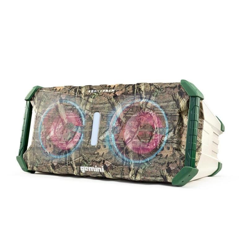 Gemini SoundSplash Mossy Oak Waterproof Bluetooth Speaker 420W LED