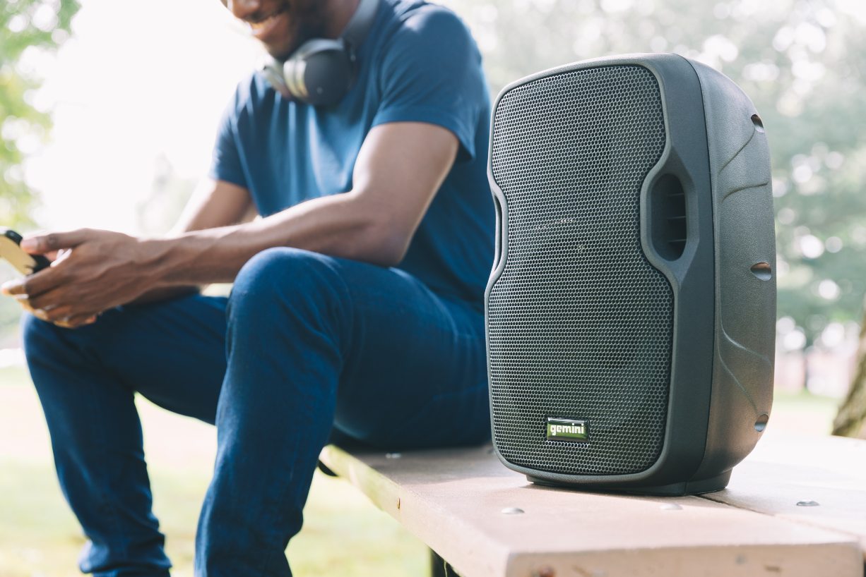 Portable Bluetooth speaker for casual backyard karaoke listening