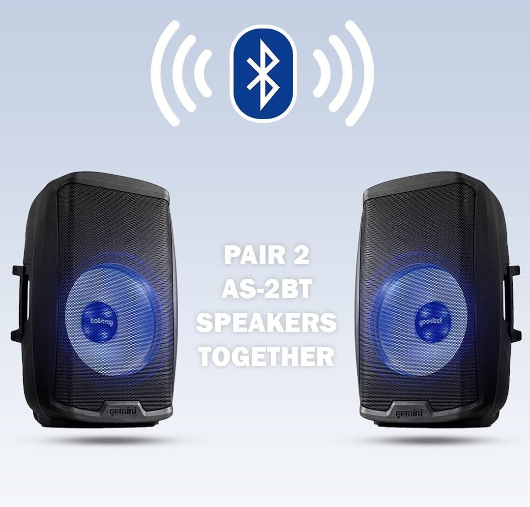 AS-2115BT-LT: 2000 Watt 15” Active Multi-LED Bluetooth® Loudspeaker