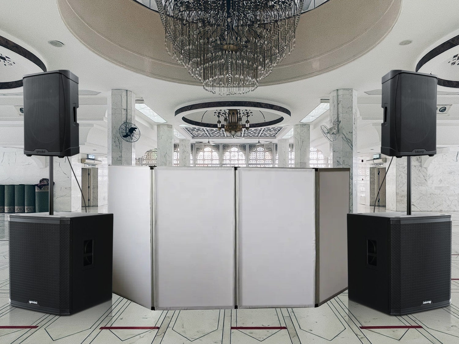 Speaker placement strategy for clean sound